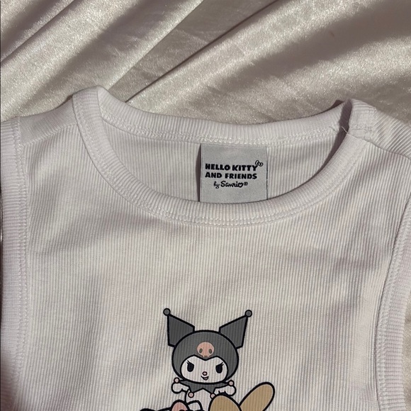 White Hello Kitty Kids Tank Top - Picture 3 of 5